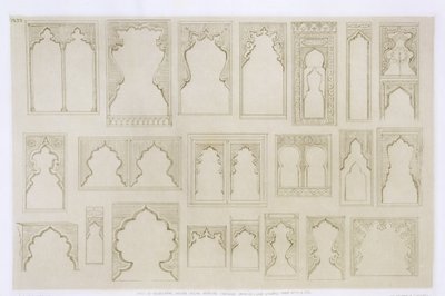 Islamic and Moorish arch designs for balconies, windows etc., from 